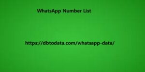 WhatsApp number list